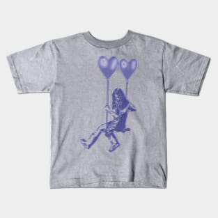 3D Banksy Ballon Girl Kids T-Shirt